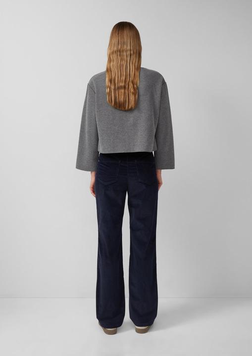 Produktbild s.Oliver Sweatshirt Jacke Strickjacke im Boxy Fit (38)