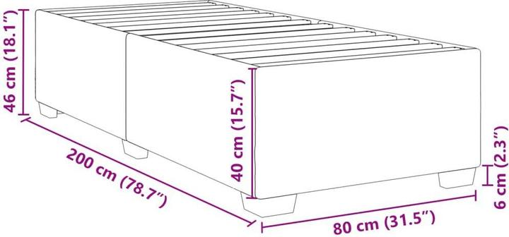 Image du produit vidaXL Bettgestell (80 x 200 cm)