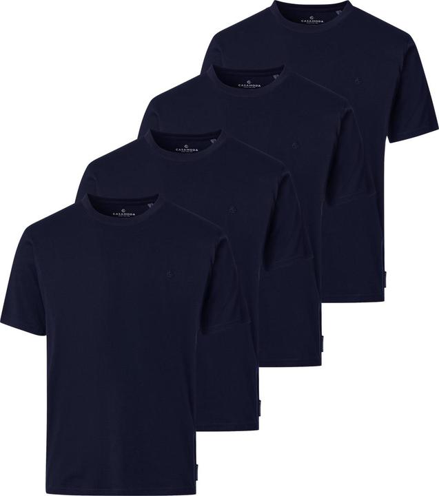 Produktbild Casamoda - Basic - T-Shirt - 4er Pack (L Blau) (L)