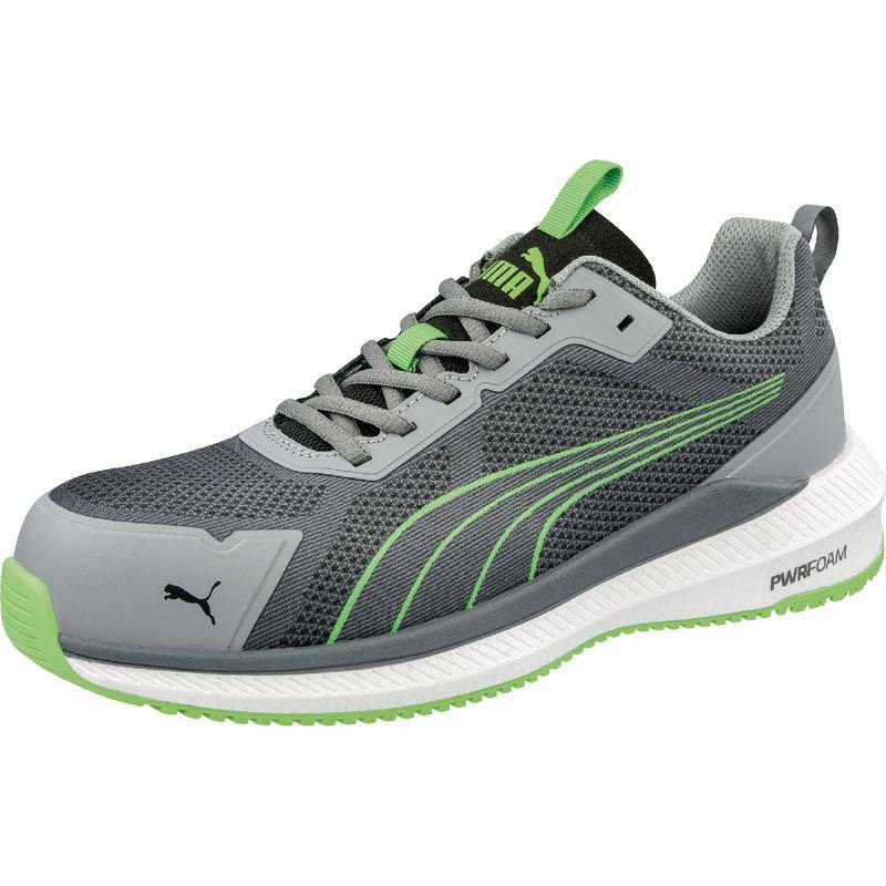 Puma, Sicherheitsschuhe, S1PS Slide Grey/Green Low (45)