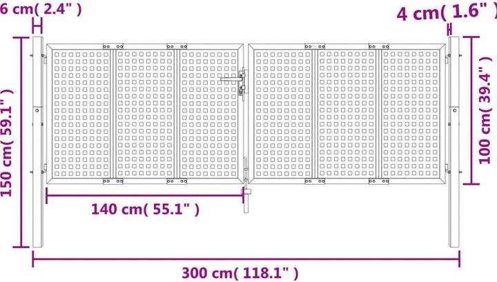 Image du produit vidaXL Gartentor