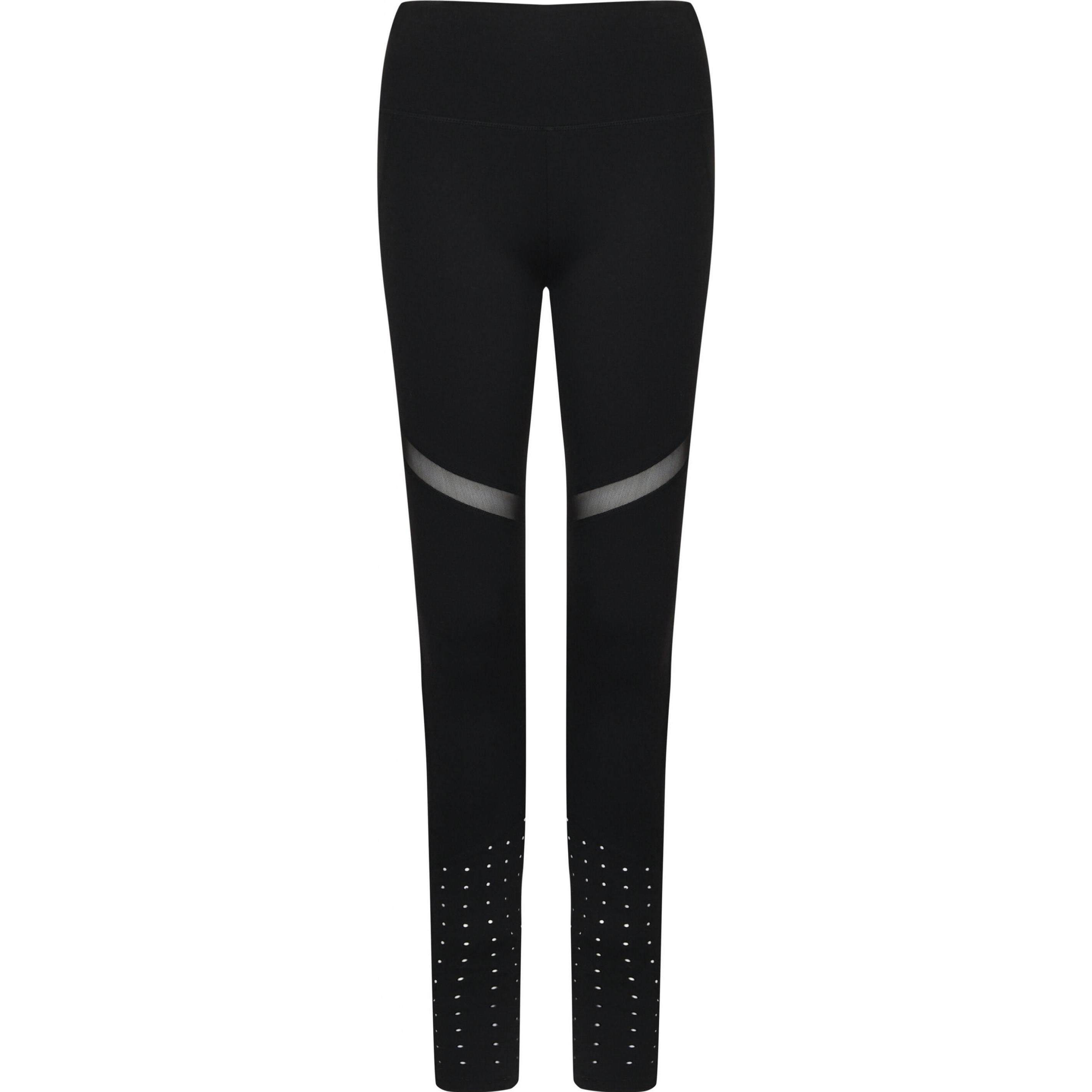 Tombo, Damen, Hosen, Leggings avec empiècements Damen, Schwarz, (L)