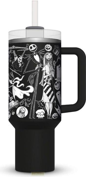 Actual product image Pyramid Nightmare Before Christmas stainless steel drinking mug 1130 ml (1130 ml, 1 x)