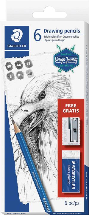 Actual product image Staedtler Pencil Lumograph Set (2 mm, B, 2H, 6B, 2B, 4B, HB, 6 x)