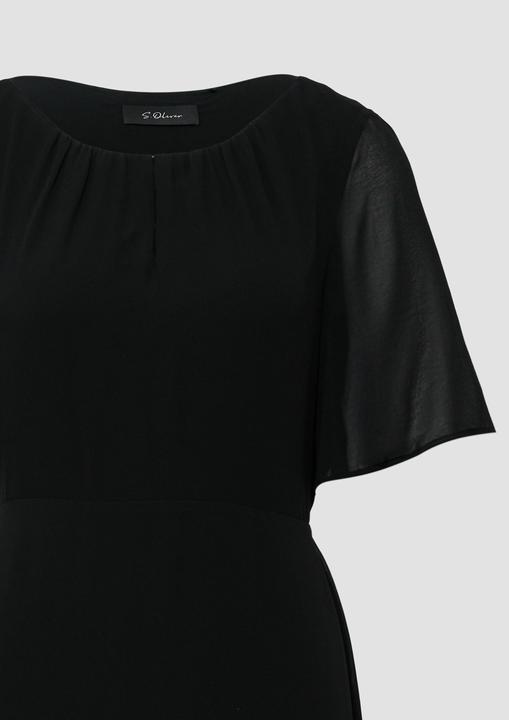 Produktbild S.Oliver Kleid Midikleid aus Chiffon mit kurzen Ärmeln und blickdichtem Futter (32)