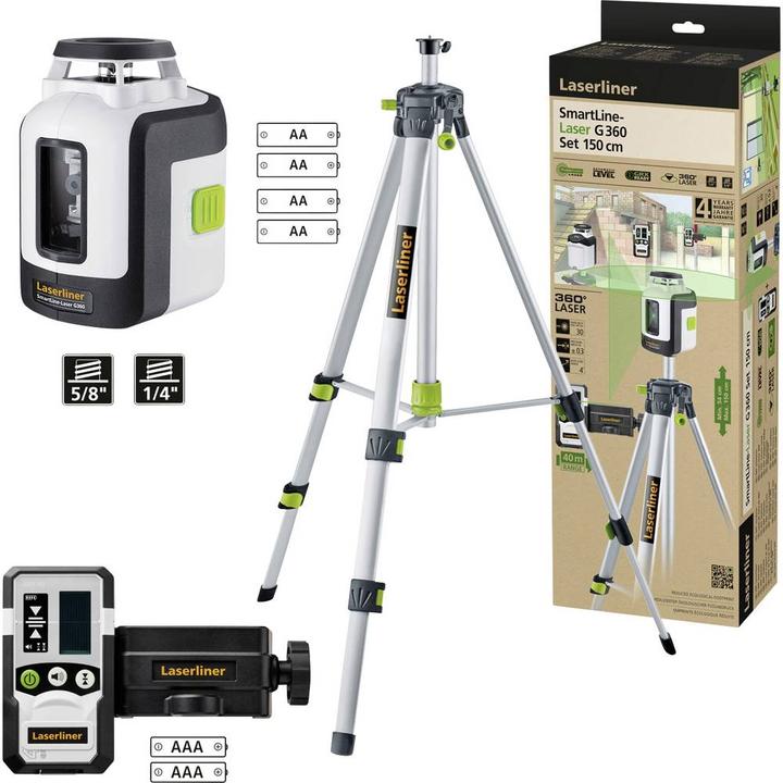 Laserliner SmartLine-Laser G360 Set 150cm 360° line laser
