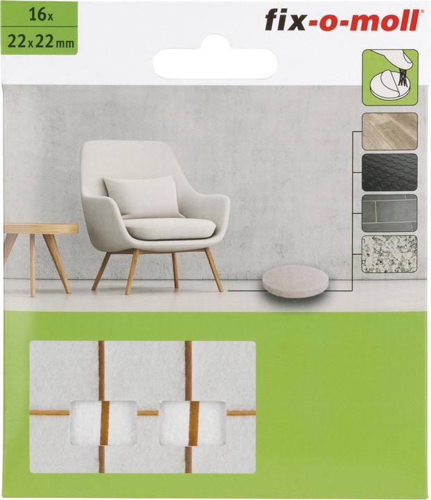 Produktbild Fix-o-moll Filzgleiter (Filzgleiter, 16 Stk.)