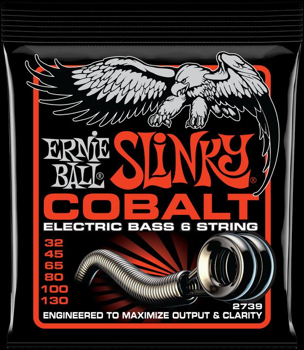 Produktbild Ernie Ball Saitensatz, E-Bass, Slinky Cobalt 6-String, Burly.032-.130 (E-Bass)