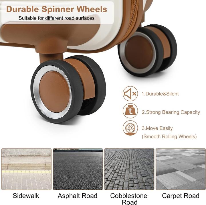 Actual product image British Traveller Reisekoffer Trolley Hartschale mit TSA-Schloss (69 l)