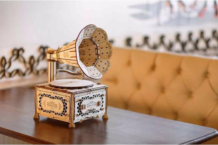 Image du produit Eco Wood Art Grammophone - Kit de construction en bois 3D
