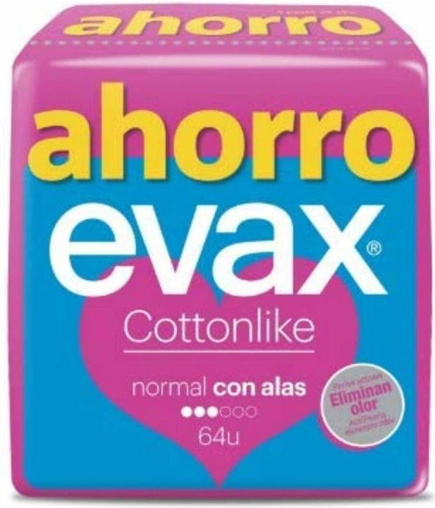 Evax Cottonlike Normal mit Flügeln 16 Stück (16 x, Damenbinden)