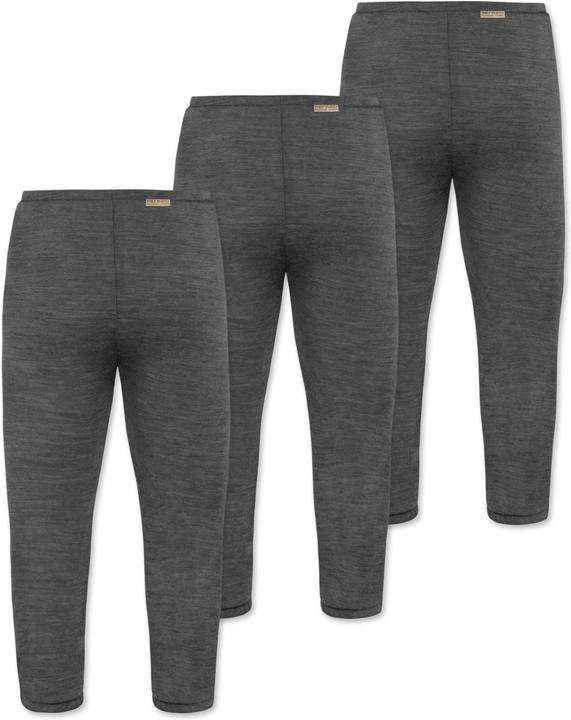 Produktbild Normani 3er Pack Baby Merino Hose mit Füssen - 9541 (74)