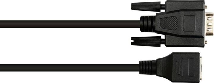 Actual product image Varia Adapter cable RJ45 socket to RS232 serial D-SUB 9-pin plug, 1:1, black, 0.1 (0.10 m)