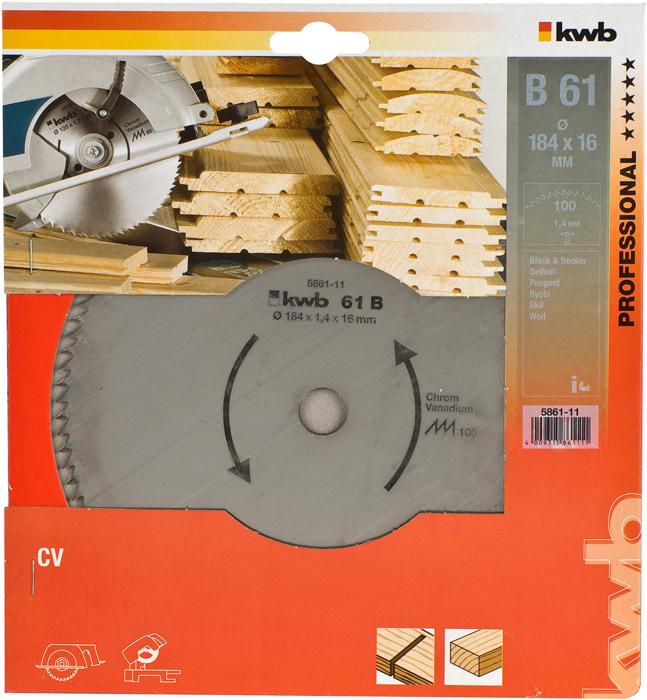 Produktbild kwb Kreissägeblatt Ø 184 x 16 Z100