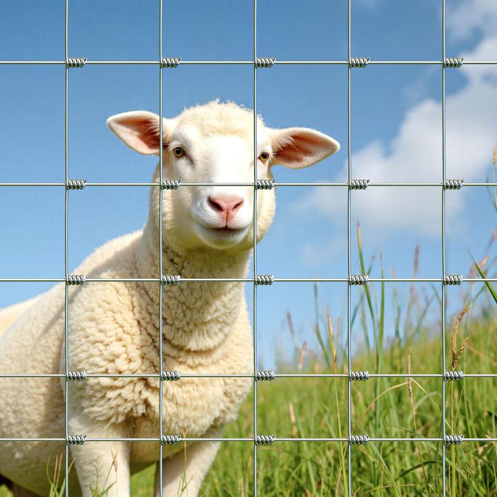 Produktbild Wiltec Wildzaun Weidezaun 50m lang 100/08/15 Drahtzaun Knotengeflecht Forstzaun