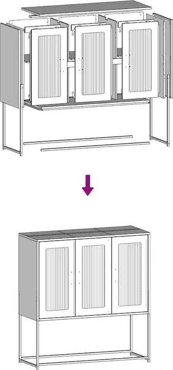 Produktbild vidaXL Sideboard (100.50 x 39 x 107 cm)
