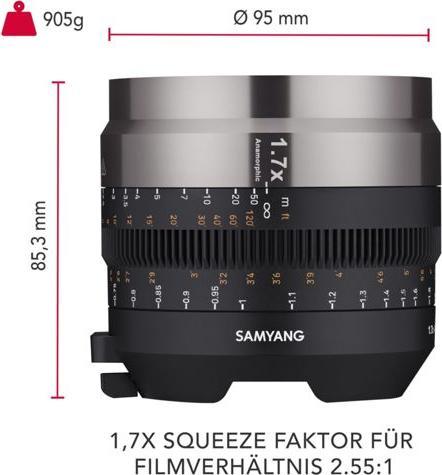 Actual product image Samyang V-AF Anamorphic Adapter