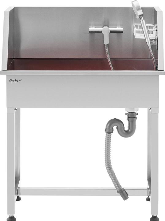 Produktbild Physa Hundebadewanne Hundewanne Haustierpflegewanne Edelstahl bis 60 kg Komplettset (Hund)