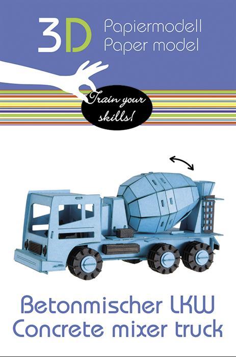 Immagine prodotto Fridolin Modello in carta 3D "Camion betoniera"