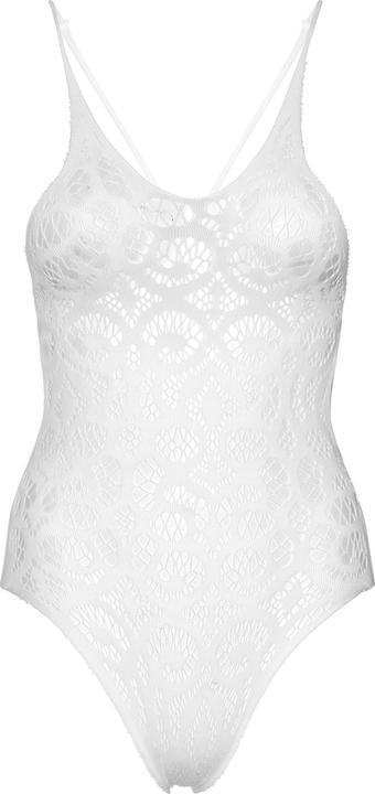 Produktbild Leg Avenue Seamless Scroll Lace Teddy - Weiss (One Size)
