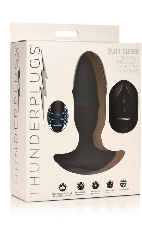 Actual product image Doc Johnson Butt Slider - Sliding Ring Silicone Missile Plug