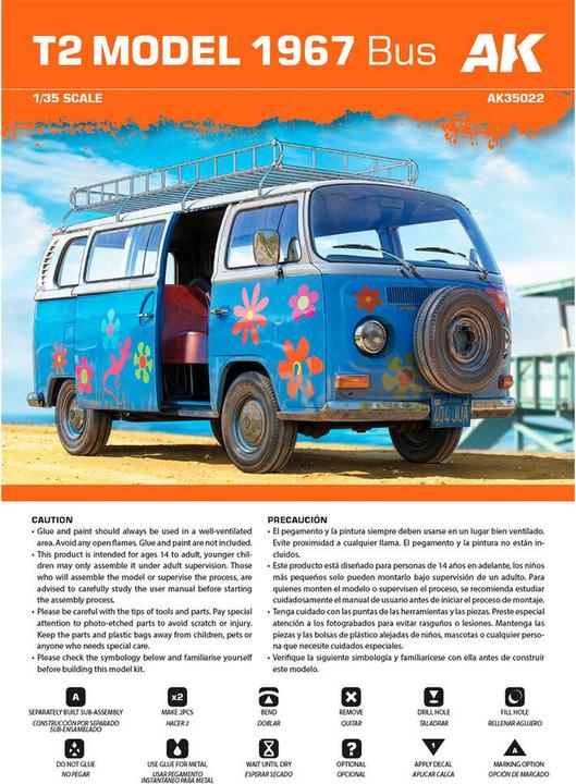 Image du produit AK Interactive T2 modèle 1967 BUS 1/35 scale