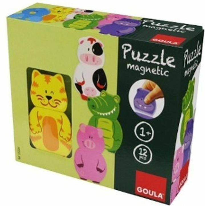 Produktbild Goula Puzzle Tiere magnetisch (12 Teile)
