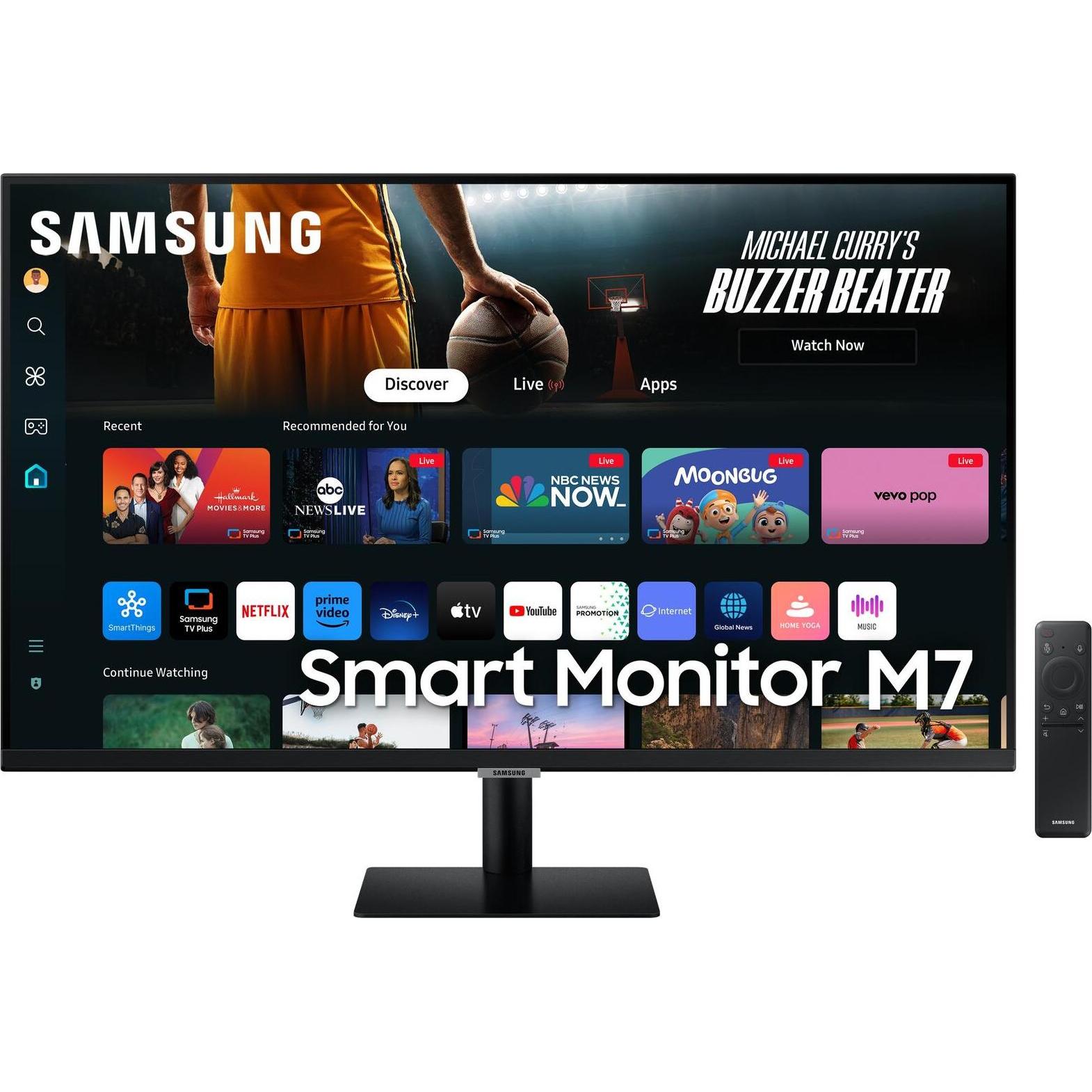 Samsung Smart M7 - M70F (3840 x 2160 Pixel, 32"), Monitor, Schwarz