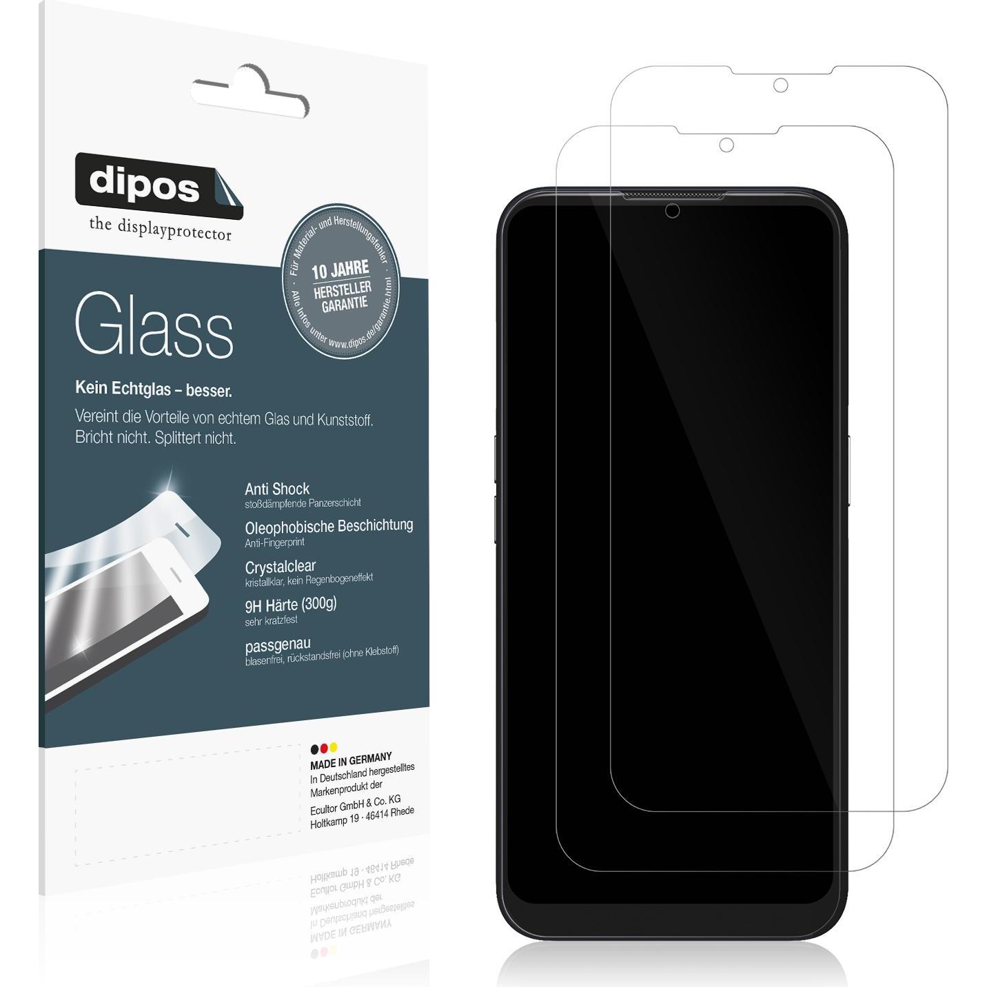 Dipos Anti-Shock Displayschutz 9H (1 Stück, Doro 8200), Smartphone Schutzfolie, Transparent