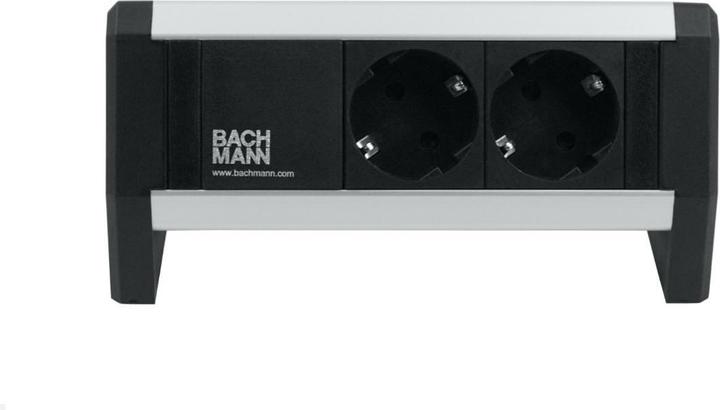 Actual product image Bachmann DESK 1, 2x socket (902.1131) (2x, CEE 7/3, Type 13, Type 23)