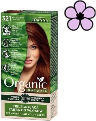 Image du produit Joanna Naturia Organic caring hair color without ammonia and PPD 321 Chestnut (321 Châtaignier)