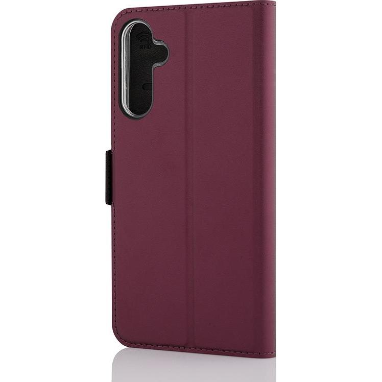 Thumbnail - Wave BookCase -suojakuori, Samsung Galaxy A15, Smoky Sangria (Samsung Galaxy A15 5G), Smartphone Hülle, Violett