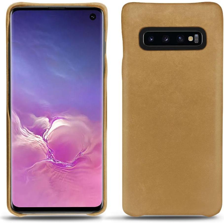 Noreve Lederschutzhülle (Samsung Galaxy S10), Smartphone Hülle, Braun