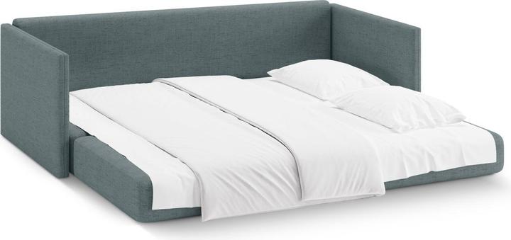 Actual product image Cosmopolitan Design Sofa With Bed Function, "Shannon", 3 Seats, Light Blue, 209x94x87 Made in Europe (3-seater)