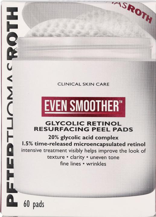Actual product image Peter Thomas Roth Clinical Skin Care Even Smoother Glycolic Retinol Resurfacing Peel Pads (Cleansing scrub, 60 ml)