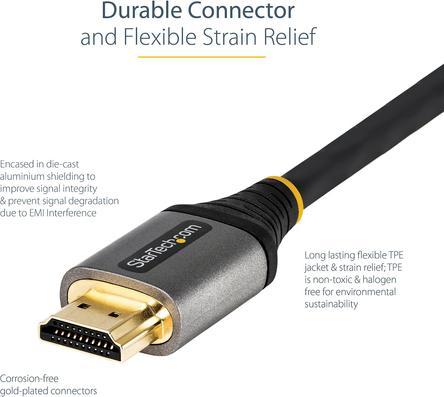 Image du produit StarTech HDMM21V3M Câble HDMI HDMI type A (standard) (3 m, HDMI, 2.1)