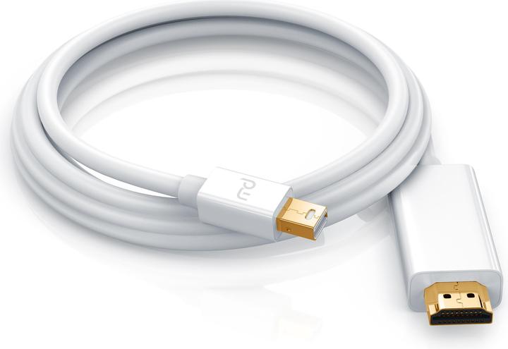 Produktbild Primewire 4k Mini Displayport 1.2 auf HDMI Kabel | Thunderbolt 1- und Thunderbolt 2 Ports | 4K Ultra HD 2160p (2 m, DisplayPort, HDMI, 2.0)