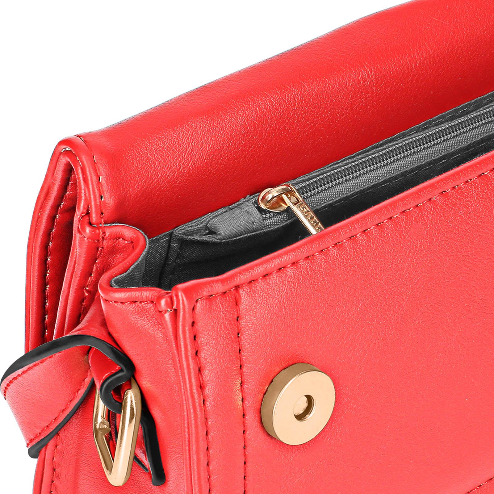Thumbnail - Gallantry, Tasche, Glatte Handtasche aus Kunstleder in Rot, Rot, (15 l)