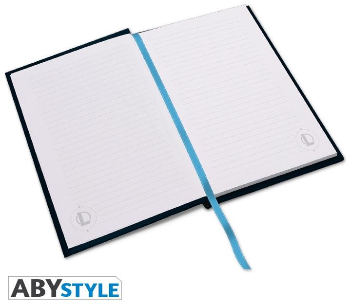 Image du produit ABYstyle LEAGUE OF LEGENDS Carnet de notes - Logo Hexteck (A5, À rayures, Couverture rigide)