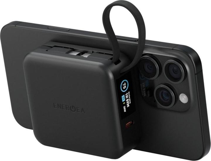 Actual product image Energea Induction PowerBank MagPac Mini Plus 3C 10000mAh Magsafe black (1000 mAh, 20 W)