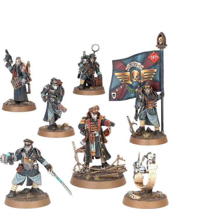 Actual product image Games Workshop Warhammer 40k - Astra Militarum Escouade d'Etat Major de Krieg (Plastic)