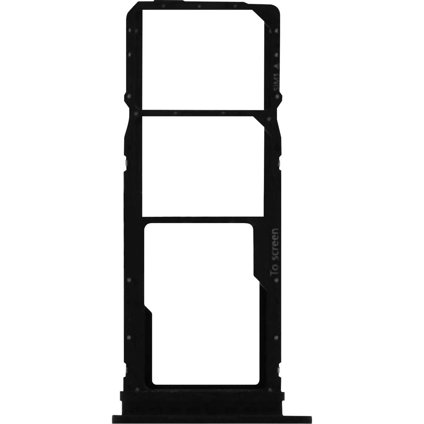 Clappio Ersatz Sim-Halter Samsung Galaxy A20s (SIM-Halterung, Galaxy A20s), Mobilgerät Ersatzteile, Schwarz