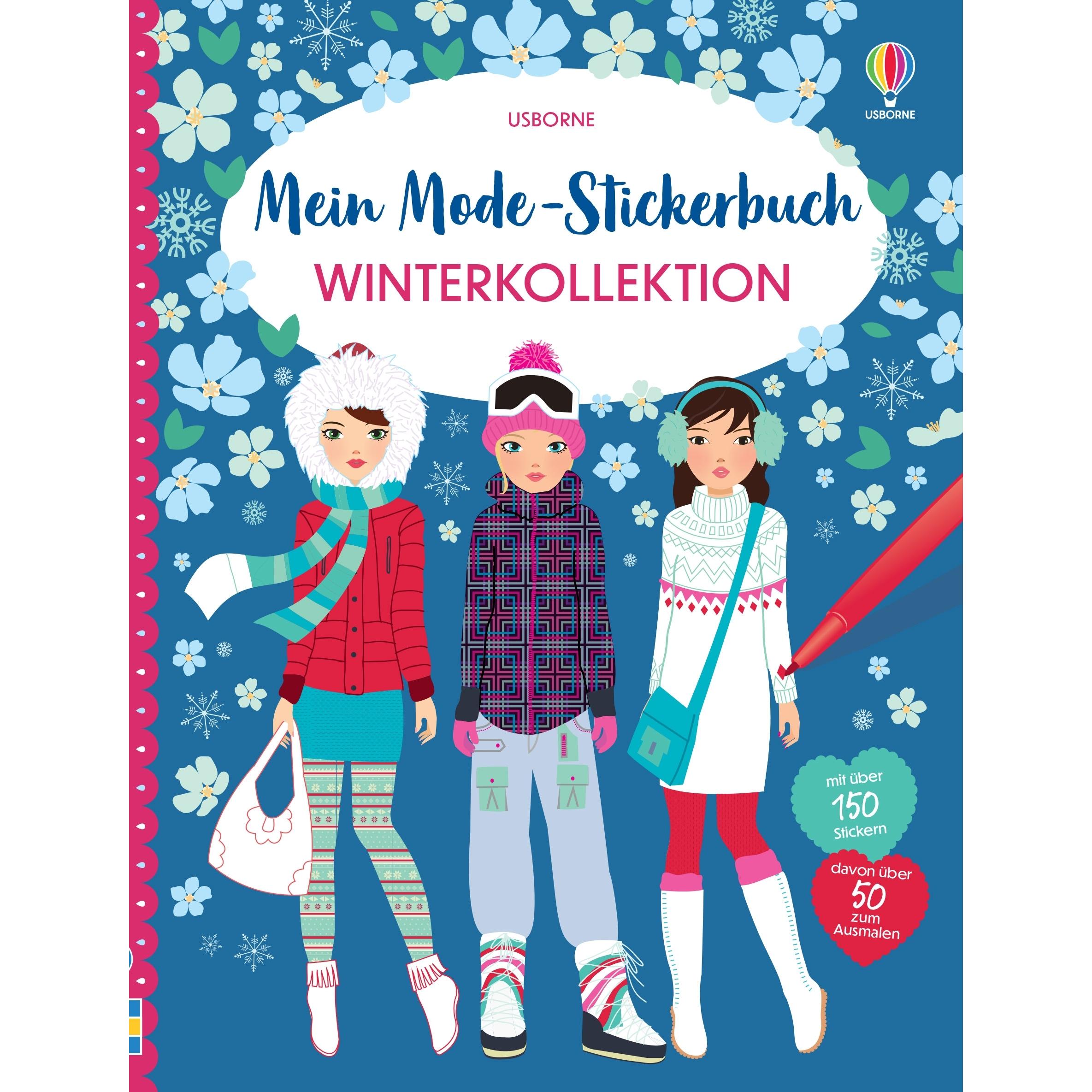 Usborne Publishing, Sticker, Mein Mode-Stickerbuch: Winterkollektion