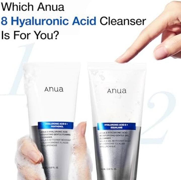 Actual product image Anua 8 Hyaluronic Acid Moisturizing Gentle Gel Cleanser - 150 Ml (Cleansing gel, 150 ml)
