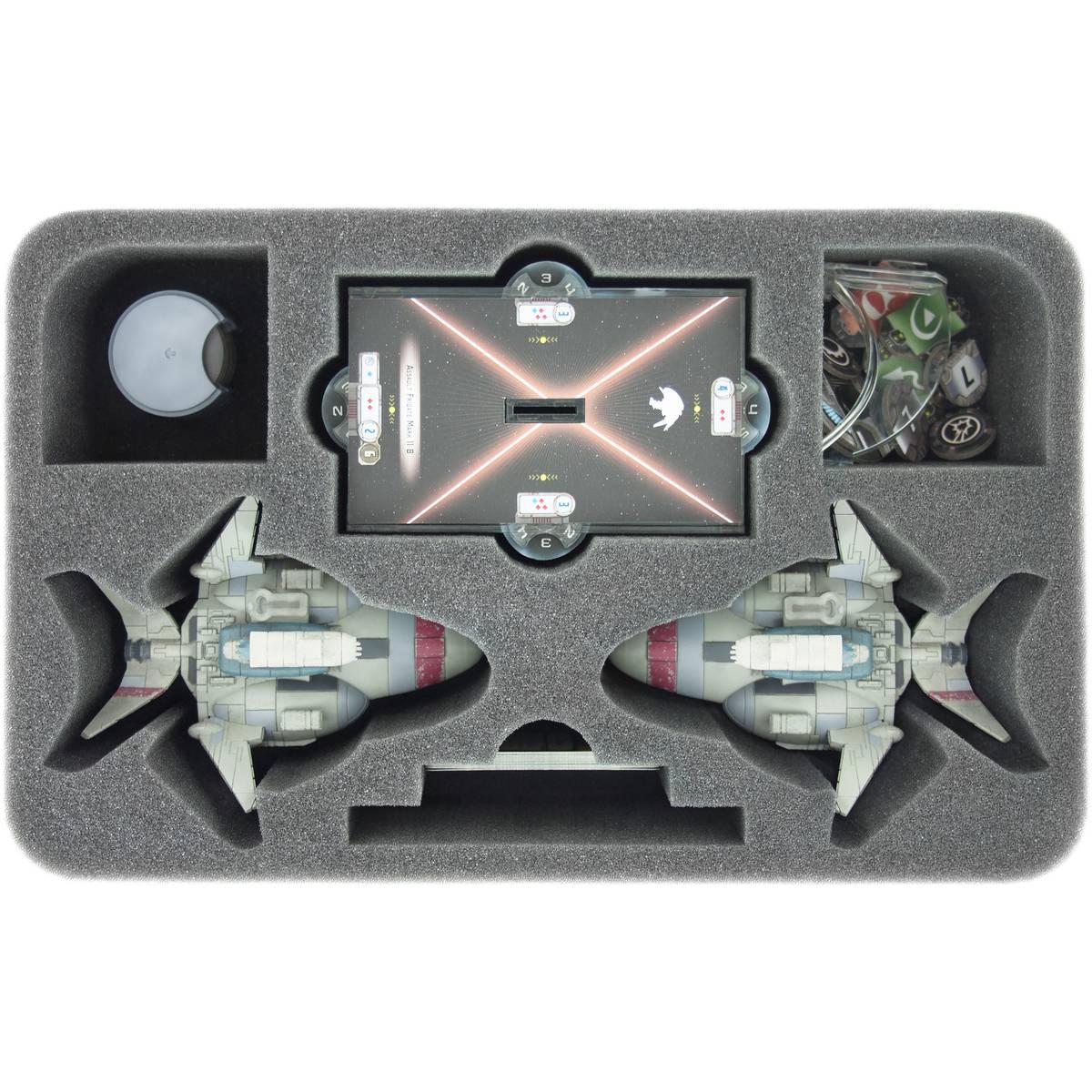 Feldherr HSCN070BO - Schaumstoffeinlage für Star Wars Armada Angriffsfregatten Fregatten Ma (Kunststoff, Schaumstoff) (HSCN070BO)