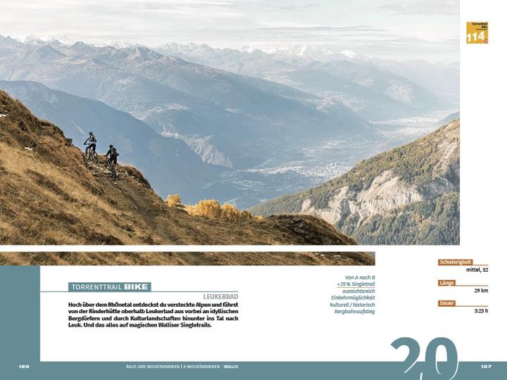 Actual product image Wallis Raus und Mountainbiken | E-Mountainbiken (German, Hallwag Kümmerly+Frey AG, 2022)