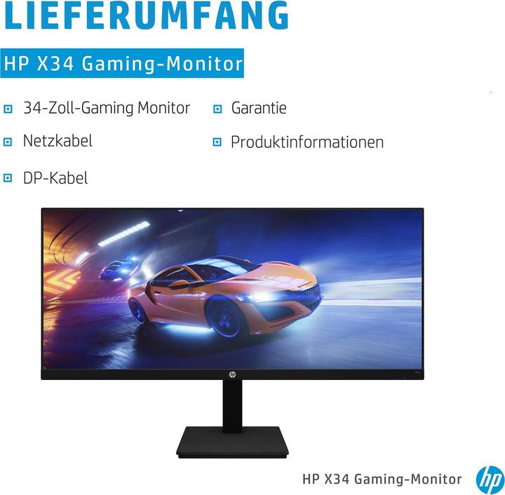 Immagine prodotto HP X34 (3440 x 1440 pixel, 34")