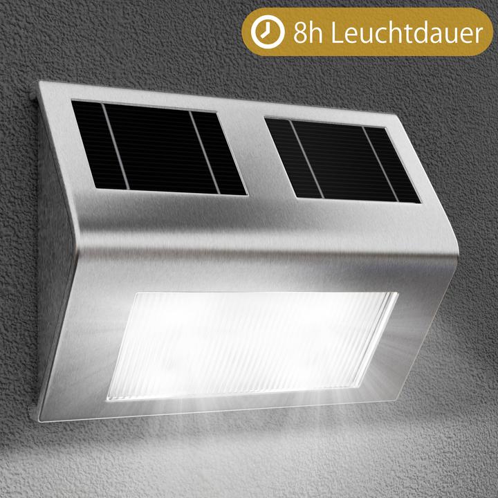 Actual product image Deuba 4x LED Solar Wall Light (800 lm, IP65)