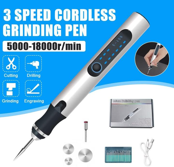 Image du produit DriSubt Stylo à graver USB UG-300 ST avec graveur rechargeable 8 W | Stylo à graver