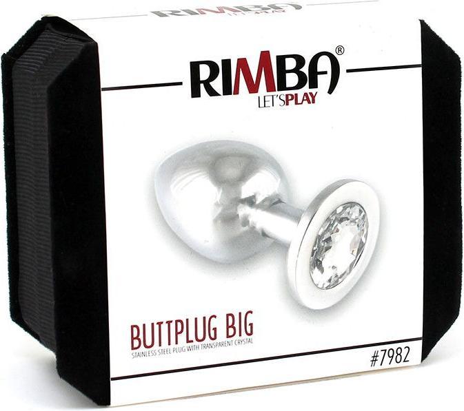 Produktbild Rimba Edelstahl Plug mit Kristall
